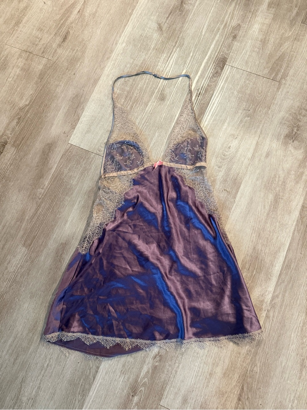 Victoria Secret Vintage Y2K Purple Lace Slip Dress Size Large